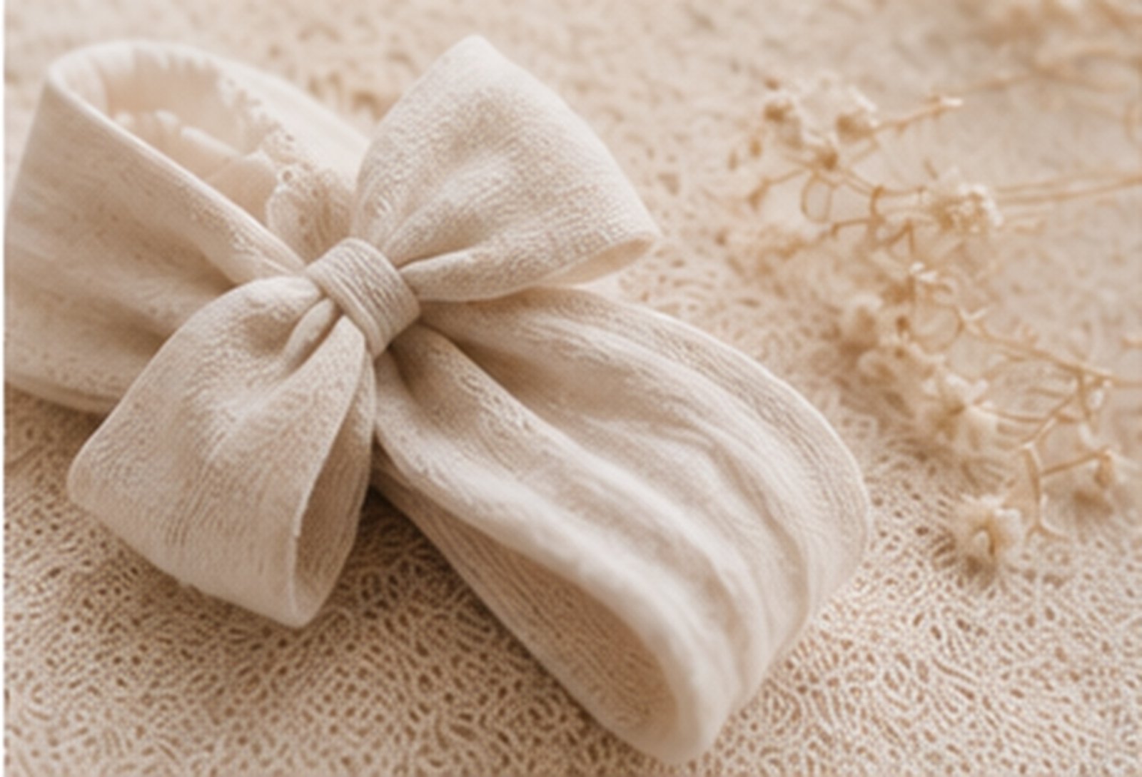 A soft wrap and knit accessory used during a Wichita Newborn Photography studio session